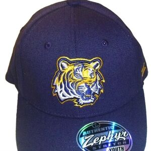 Lsu Tigers University Kids Youth Zephyr Purple Stretch Fit hat New Ncaa